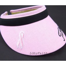 Ladies Titleist Golf Tennis Visor Pink Komen For the Cure Breast Cancer EXCLLENT  eb-70663764